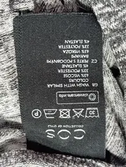 Vorschaubild 4 von Blusenkleid Damen Gr. 34/XS Grau Minimalistisch Elegant Midikleid