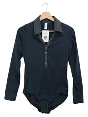 Vorschaubild 1 von Damen Body Gr. 34/XS Langarm Casual Blau Baumwolle Elasthan