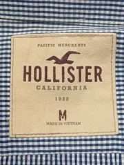 Vorschaubild 3 von Herren Freizeithemd Gr. M Blau Kariert Langarm Baumwolle