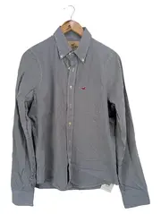 Vorschaubild 1 von Herren Freizeithemd Gr. M Blau Kariert Langarm Baumwolle