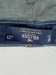 Vorschaubild 3 von Damen Jeans Shorts W23 Blau Distressed High-Rise Casual