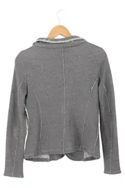 Vorschaubild 2 von Blazer Damen Grau Klassisch Vintage Baumwolle Gr. 34 XS