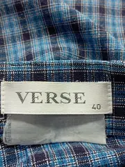 Vorschaubild 3 von Damen Stoffhose Gr. 40 L Blau Kariert Casual Freizeithose