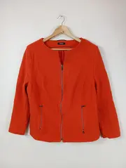 Vorschaubild 2 von Damen Blazer Orange Schurwolle Einheitsgröße Klassisch Elegant