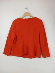 Vorschaubild 3 von Damen Blazer Orange Schurwolle Einheitsgröße Klassisch Elegant