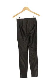 Vorschaubild 2 von Damen Lederhose Schwarz Gr. 34 Skinny Fit Modisch