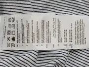 Vorschaubild 4 von Freizeitkleid Damen Blau Gestreift Gr. 38/M Baumwolle Midikleid