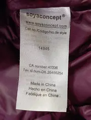 Vorschaubild 4 von Damen Steppjacke Gr. 40/L Lila Klassisch Outdoor Freizeit