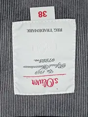 Vorschaubild 3 von Damen Blazer Gr. 38/M Grau Klassisch Business Baumwolle