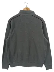 Vorschaubild 2 von Herren Sweatshirt Grau Einheitsgröße Baumwolle Reißverschluss