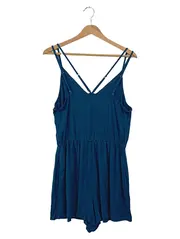 Vorschaubild 2 von Damen Jumpsuit Playsuit Gr. 40/L Blau Spitze Casual
