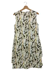 Vorschaubild 2 von Damen Freizeitkleid Gr. 38/M Mehrfarbig Grafisch Rüschen