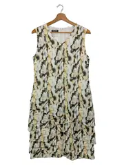 Vorschaubild 1 von Damen Freizeitkleid Gr. 38/M Mehrfarbig Grafisch Rüschen