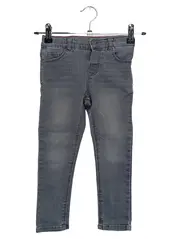 Vorschaubild 1 von Kinder Mädchen Jeans Slim Fit Grau Gr. 104 Casual Hose
