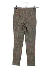 Vorschaubild 2 von Damen Stoffhose XS 34 Braun Kariert Business Klassisch Modern Hose