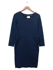 Vorschaubild 1 von Freizeitkleid Damen Blau Gr. 38/M Casual Midikleid Langarm