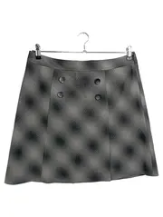 Vorschaubild 1 von Damen Faltenrock Gr. 40 L Grau Kariert Elegant Business