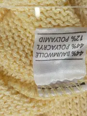 Vorschaubild 4 von Damen Pullunder Gr. 36/S Gelb Casual Basic Strick Weste Ärmellos