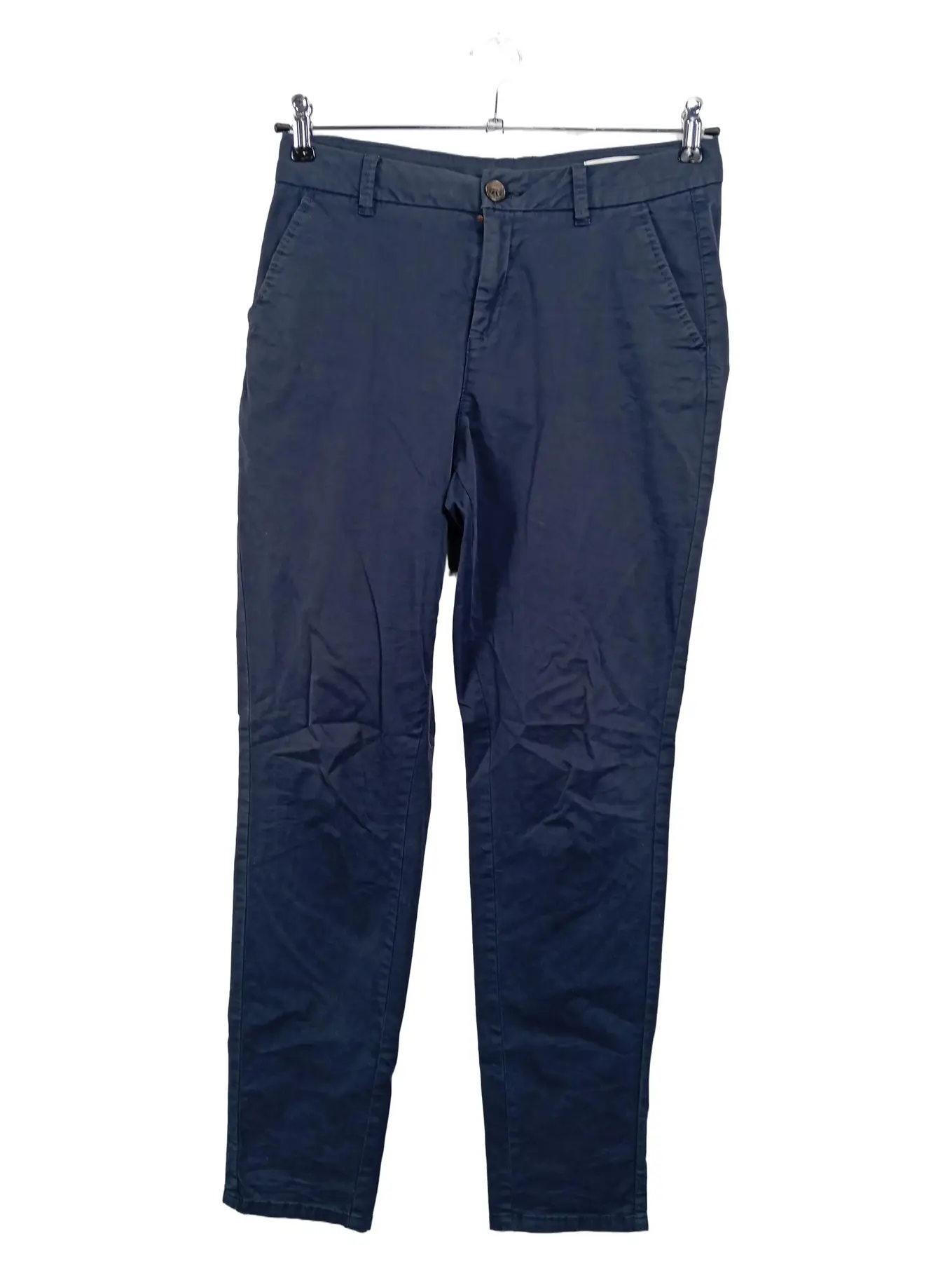 S.OLIVER Damen Stoffhose W38/L32 DE 44 Blau Chino Casual