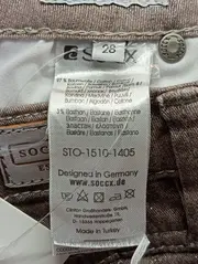 Vorschaubild 4 von Damen Stoffhose Braun W28/36/S Casual Modern Strukturmuster
