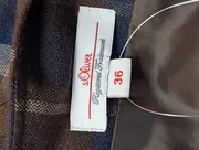 Vorschaubild 3 von Damen Blusenkleid Gr. 36/S Braun Kariert Klassisch Vintage