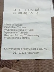 Vorschaubild 4 von Damen Blusenkleid Gr. 36/S Braun Kariert Klassisch Vintage