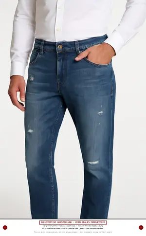 MAC JEANS Destroyed Jeans