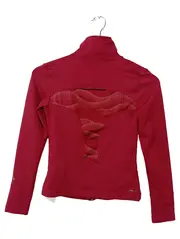 Vorschaubild 2 von Damen Trainingsjacke Sportlich Rot Gr. 36/S Polyester Reißverschluss