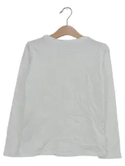 Vorschaubild 2 von Kinder Langarmshirt Weiß Gr. 116 mit Strass Schriftzug Casual Basic