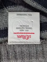 Vorschaubild 3 von Kinder Pullover Gr. 164 Grau Gestreift Langarm Casual