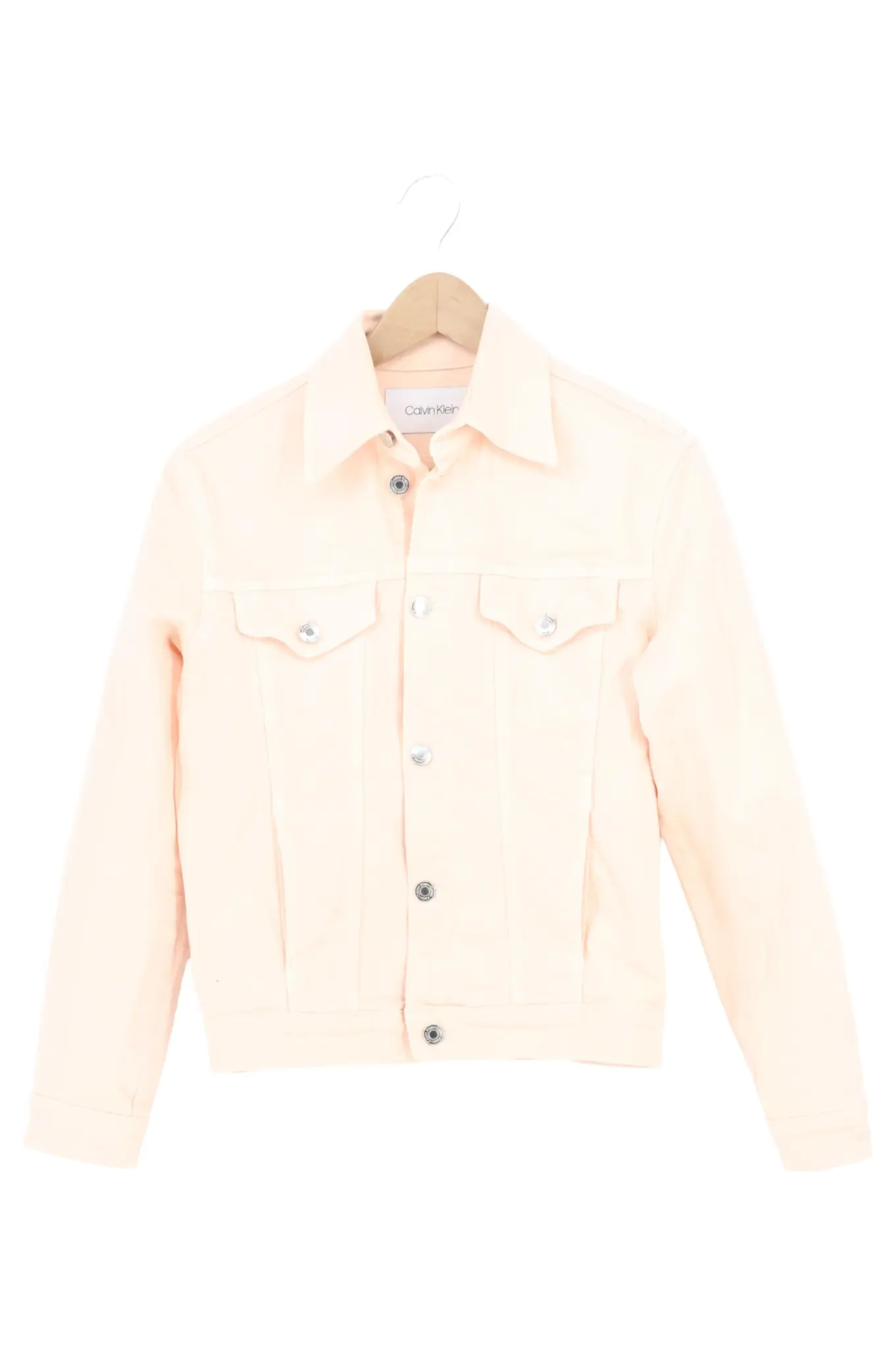 CALVIN KLEIN Damen Jeansjacke 34 Rosa Modern