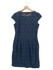 Vorschaubild 1 von Damen festliches Kleid Gr. 38/M Blau Spitze elegant