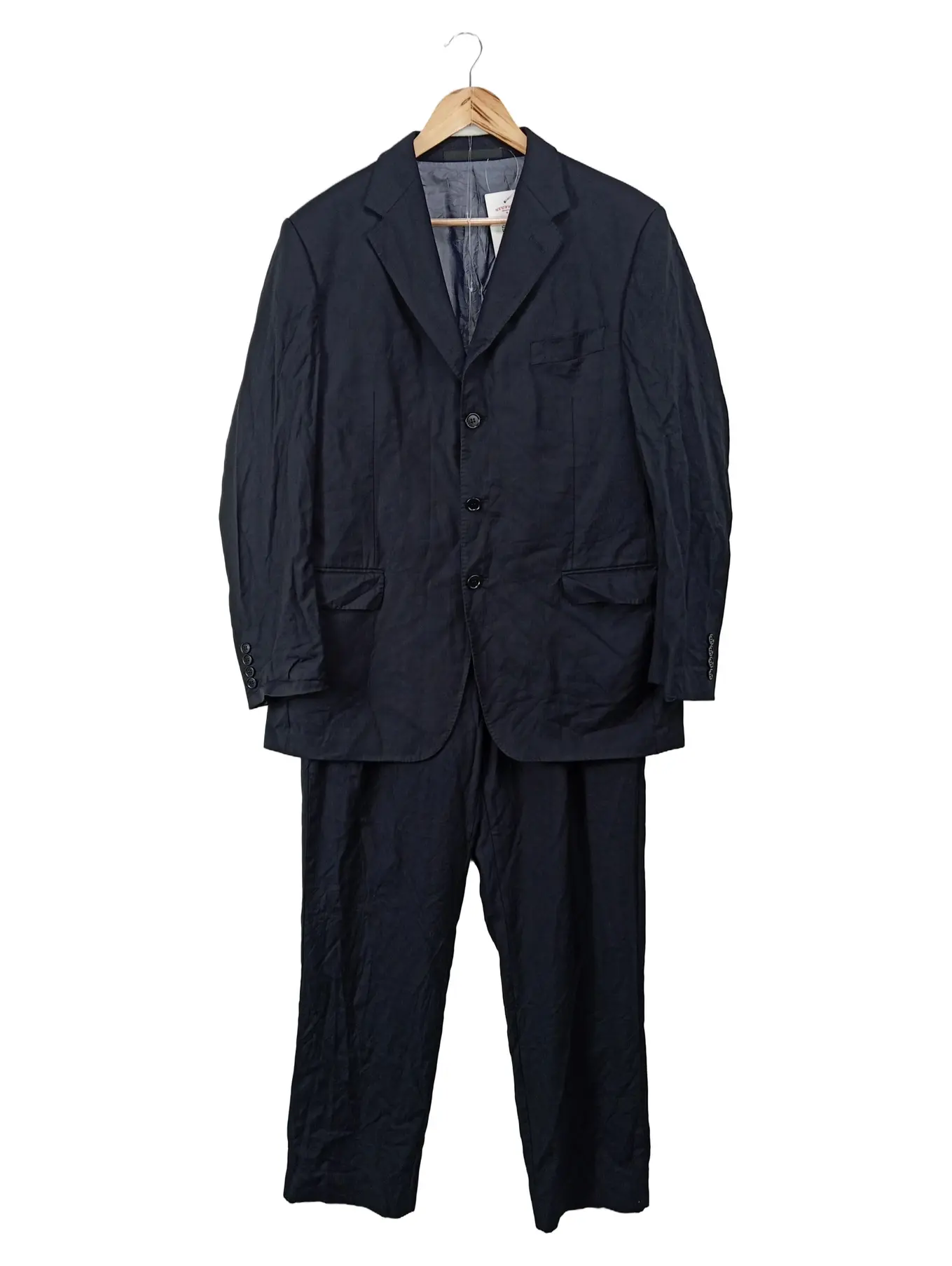 MARKS & SPENCER COLLECTION Herren Anzug Gr. 50/L Blau Business Wolle