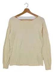 Vorschaubild 1 von Damen Pullover Gr. 32/XXS Beige Casual Basic Baumwolle Kaschmir