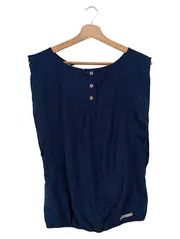 Vorschaubild 2 von Damen Top Blau Gr. 34/XS Viskose Casual Streetwear