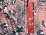 Vorschaubild 3 von Damen Freizeitkleid Gr. 40/L Rosa Tierdruck Rippstrick Midi