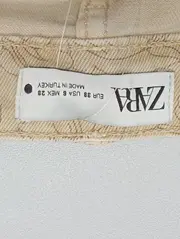 Vorschaubild 3 von Damen Jeans Regular Fit Gr. 38 Beige Blumenmuster Casual
