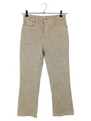 Vorschaubild 1 von Damen Jeans Regular Fit Gr. 38 Beige Blumenmuster Casual