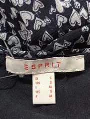 Vorschaubild 3 von Blusenkleid Damen Gr. 36 S Blau Grafisch Vintage Elegant Sommer