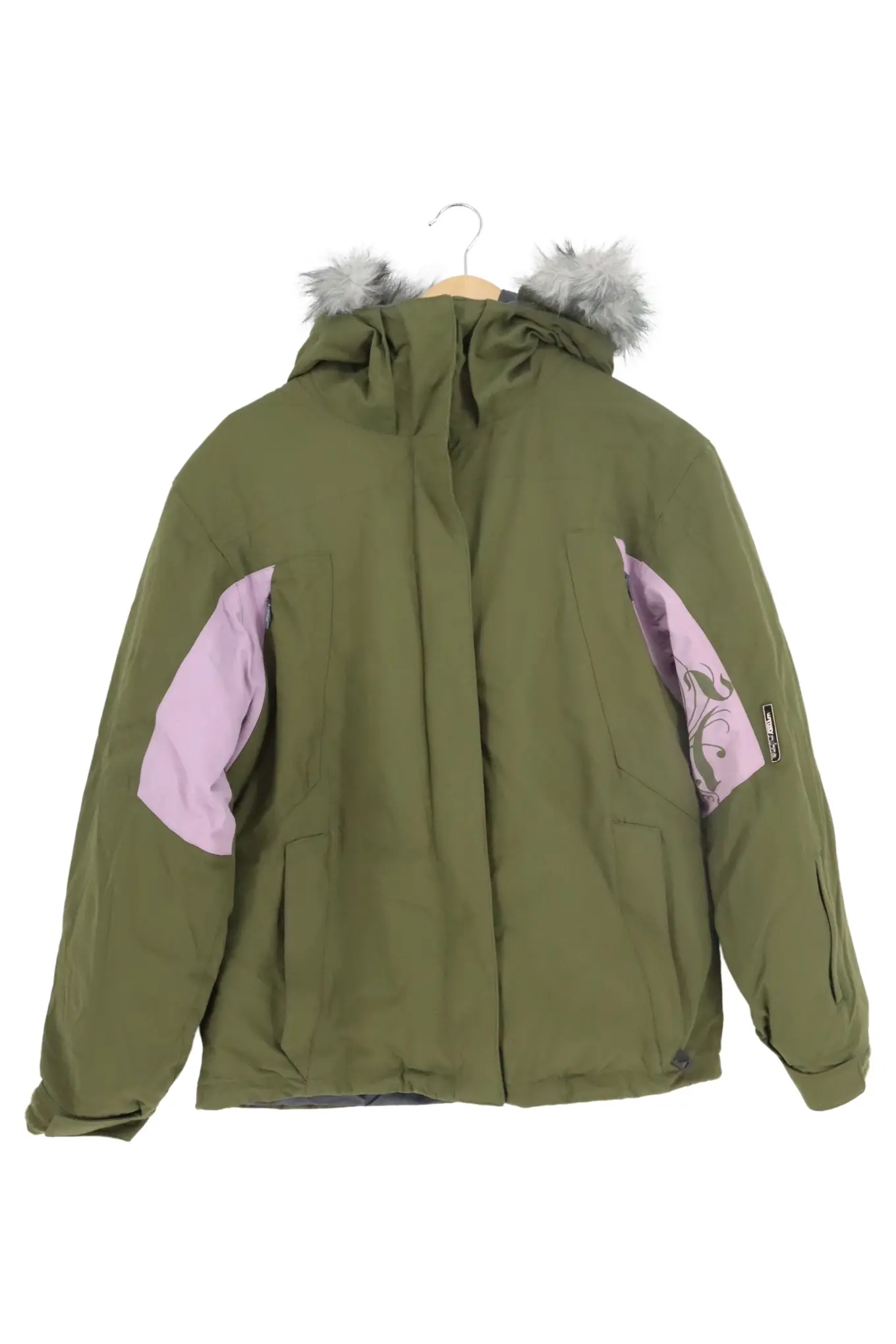 NITRO Damen Outdoorjacke Grün Gr. 38/M mit Kapuze Herbst/Winter