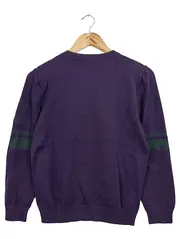 Vorschaubild 2 von Kinder Pullover Gr. 152 Lila Argyle Muster V-Ausschnitt Casual