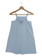 Vorschaubild 2 von Kinder Sommerkleid Blau Gr. 134 Casual Trägerkleid Baumwolle