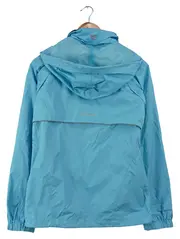 Vorschaubild 2 von Damen Trainingsjacke Gr. 36/S Blau Sportlich Kapuze Windproof