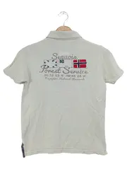 Vorschaubild 2 von Kinder Poloshirt Gr. 140 Beige Logo Preppy Streetwear