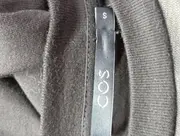 Vorschaubild 3 von Damen Freizeitkleid Gr. 36/S Schwarz Baumwolle Polyester Lederdetails