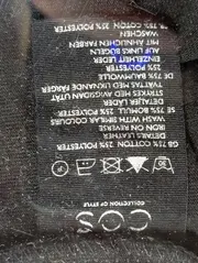 Vorschaubild 4 von Damen Freizeitkleid Gr. 36/S Schwarz Baumwolle Polyester Lederdetails