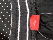 Vorschaubild 3 von Damen Stoffhose Gr. 40 L Schwarz Gepunktet Casual