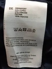 Vorschaubild 4 von Damen Blusenkleid Gr. 36/S Blau Elegant Cupro Viskose