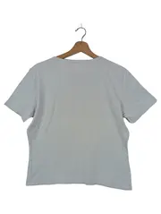 Vorschaubild 2 von Damen T-Shirt Gr. 42/XL Blau Basic Kurzarm Baumwolle