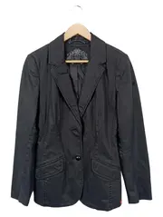 Vorschaubild 1 von Damen Blazer Gr. 40/M Schwarz Klassisch Business Baumwolle
